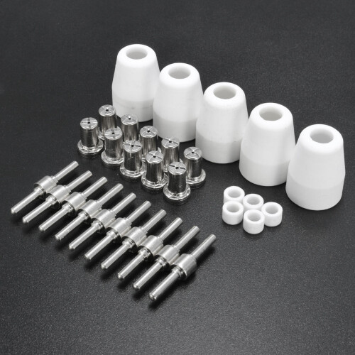 30pcs Plasma Cutter Torch Consumables EXTENDED Nickel-plated 2