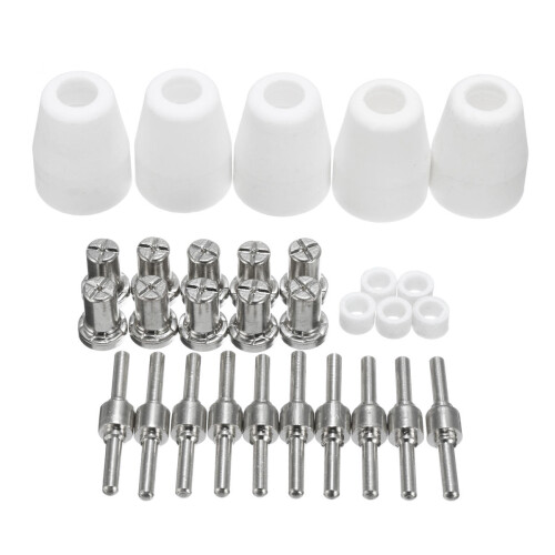 30pcs Plasma Cutter Torch Consumables EXTENDED Nickel-plated