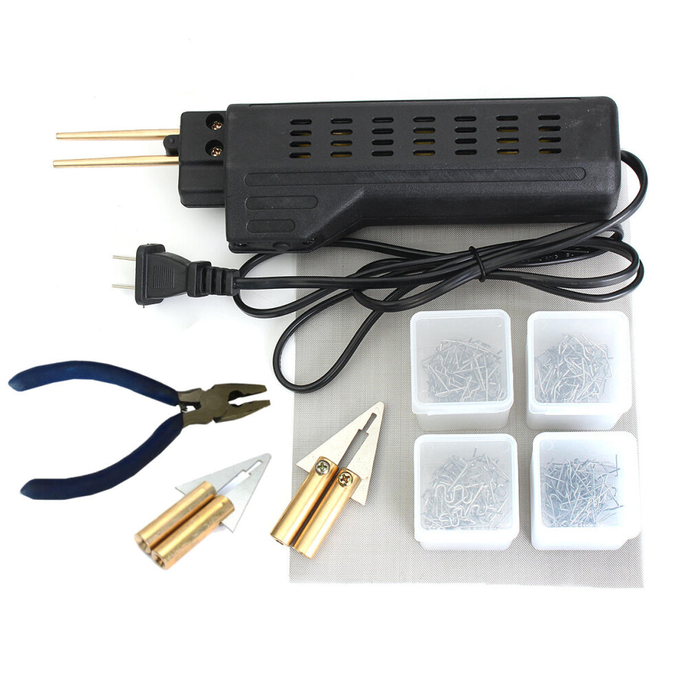 206 Pcs Hot Stapler Bumper Fender Fairing Welder Plastic Repair Kitl Black 1138392115121