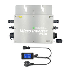 800W Solar Grid Tie Micro Inverter Waterproof IP65 MPPT DC30-42V PV Input AC180-260V Output for 30V 36V Panel