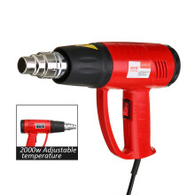 (2000W Adjustable Temperature) 1600W/2000W Industry Grade Plastic Welding Hot Air Torch Machine Adjustable Temperature Tool