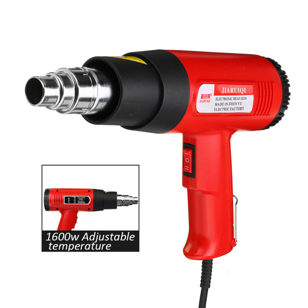 (1600W Adjustable Temperature) 1600W/2000W Industry Grade Plastic Welding Hot Air Torch Machine Adjustable Temperature Tool