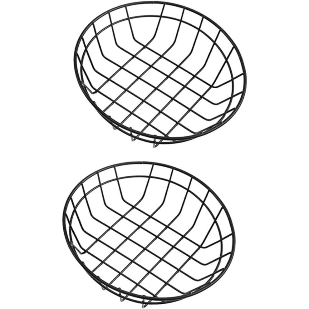Lot de 2 paniers à frites ovales en fil de fer, pour snacks, fruits, frites, porte-clés
