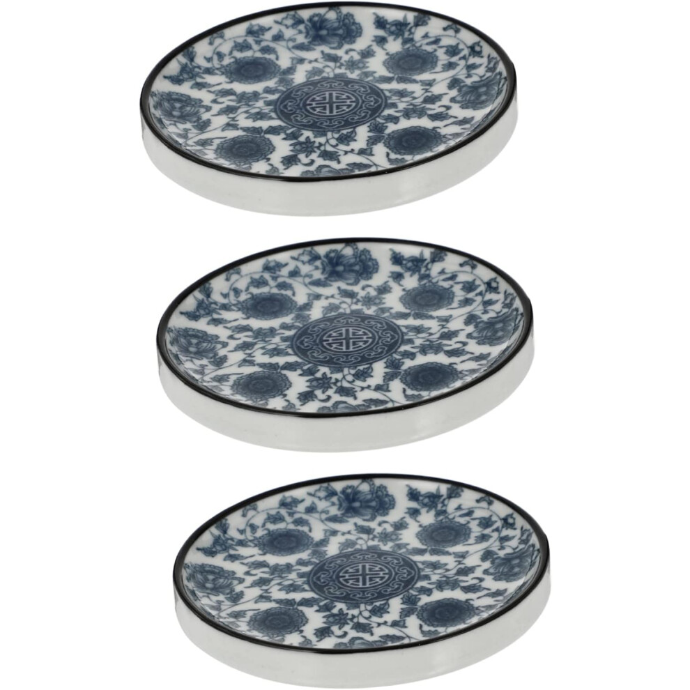Ensemble de dessous de verre en céramique peint à la main, support de théière résistant à la chaleur, élégant support à thé pour le bureau
