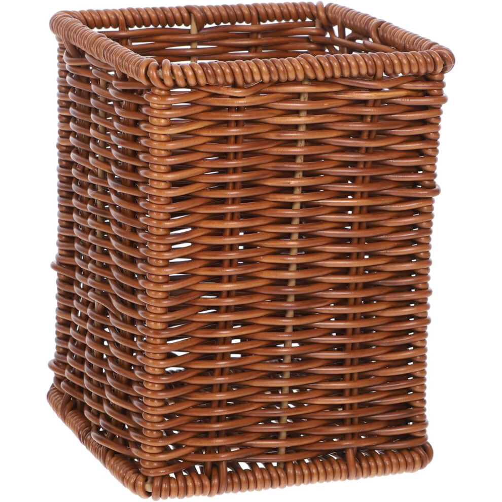 Support à ustensiles de cuisine de comptoir, support à baguettes tissé, panier de rangement pour ustensiles, facile à entretenir