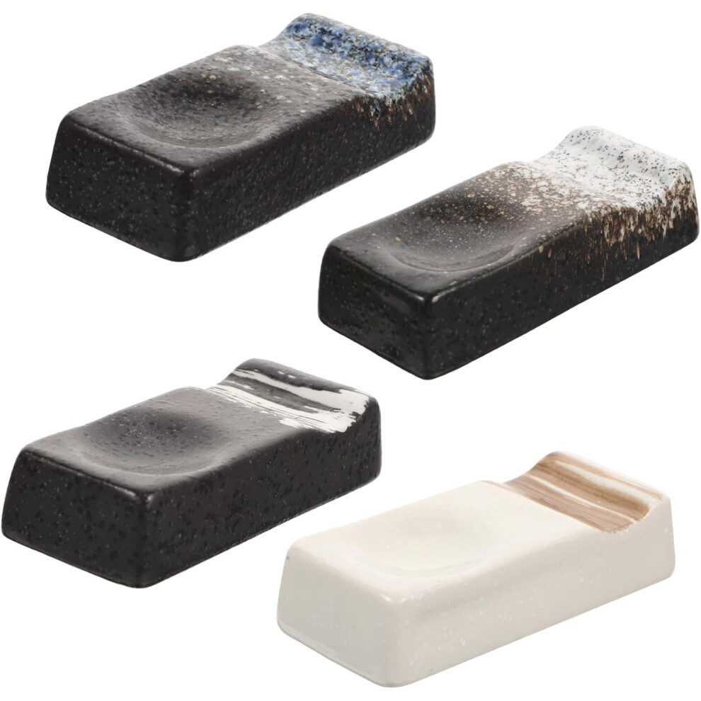 Repose-baguettes élégant en porcelaine de style japonais, 4 pièces
