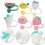 Lot de 6 embouts de paille réutilisables en silicone, non lavables 2