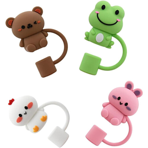 Lot de 8 bouchons de paille en silicone 2