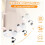 Bouchons de paille en silicone pour gobelets, lot de 6 5
