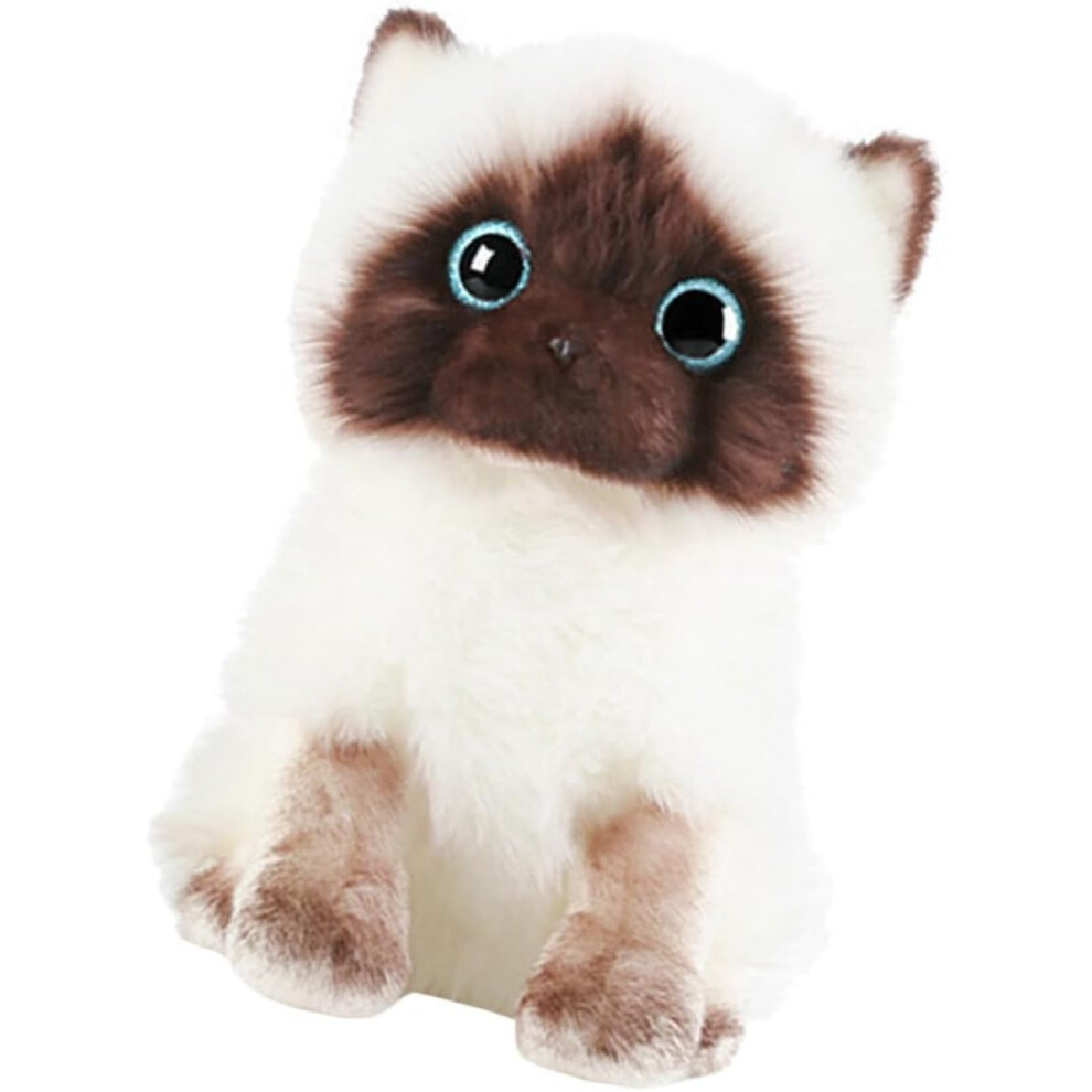 Adorable poupée en peluche de chat siamois pour une décoration créative, douce et adorable