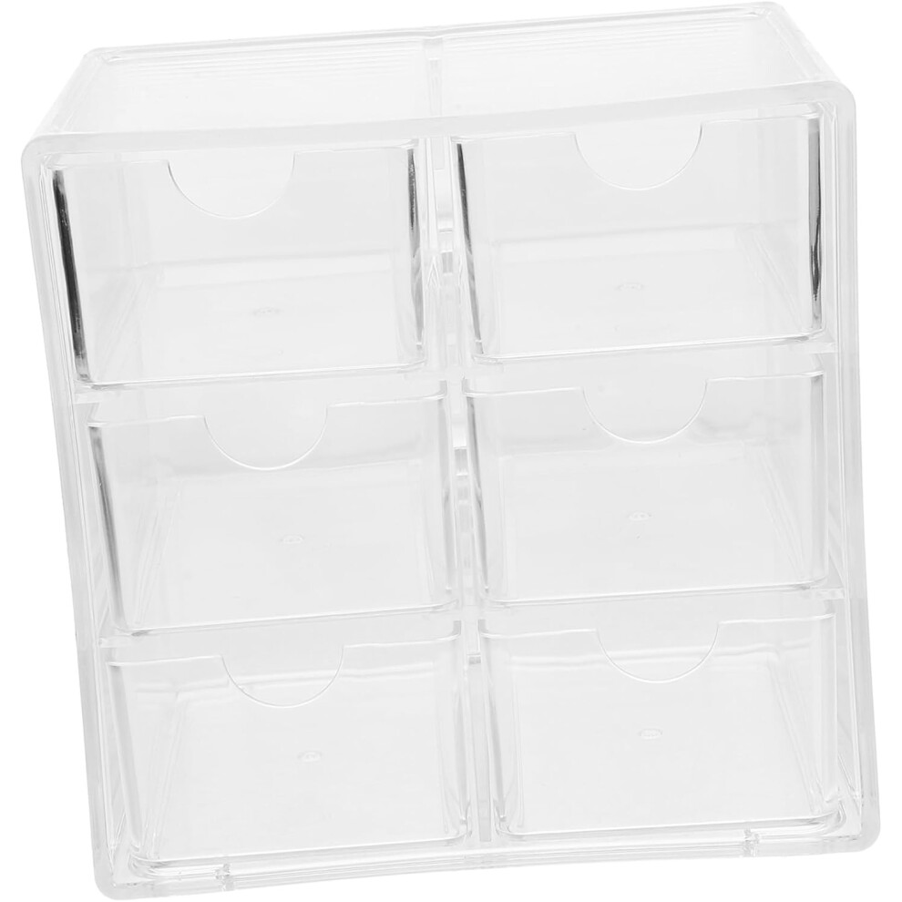 Organisateur de maquillage polyvalent avec tiroirs et boîte de rangement empilable peu encombrante