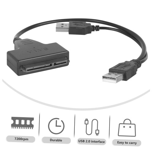 Câble adaptateur USB 20 vers disque dur externe 1