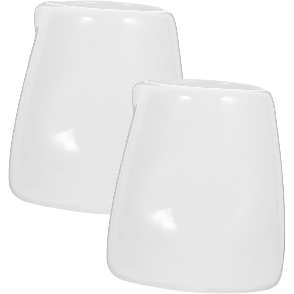 Lot de 2 mini-tasses à lait en céramique, mini-tasses à café et récipients pour sauce au miel