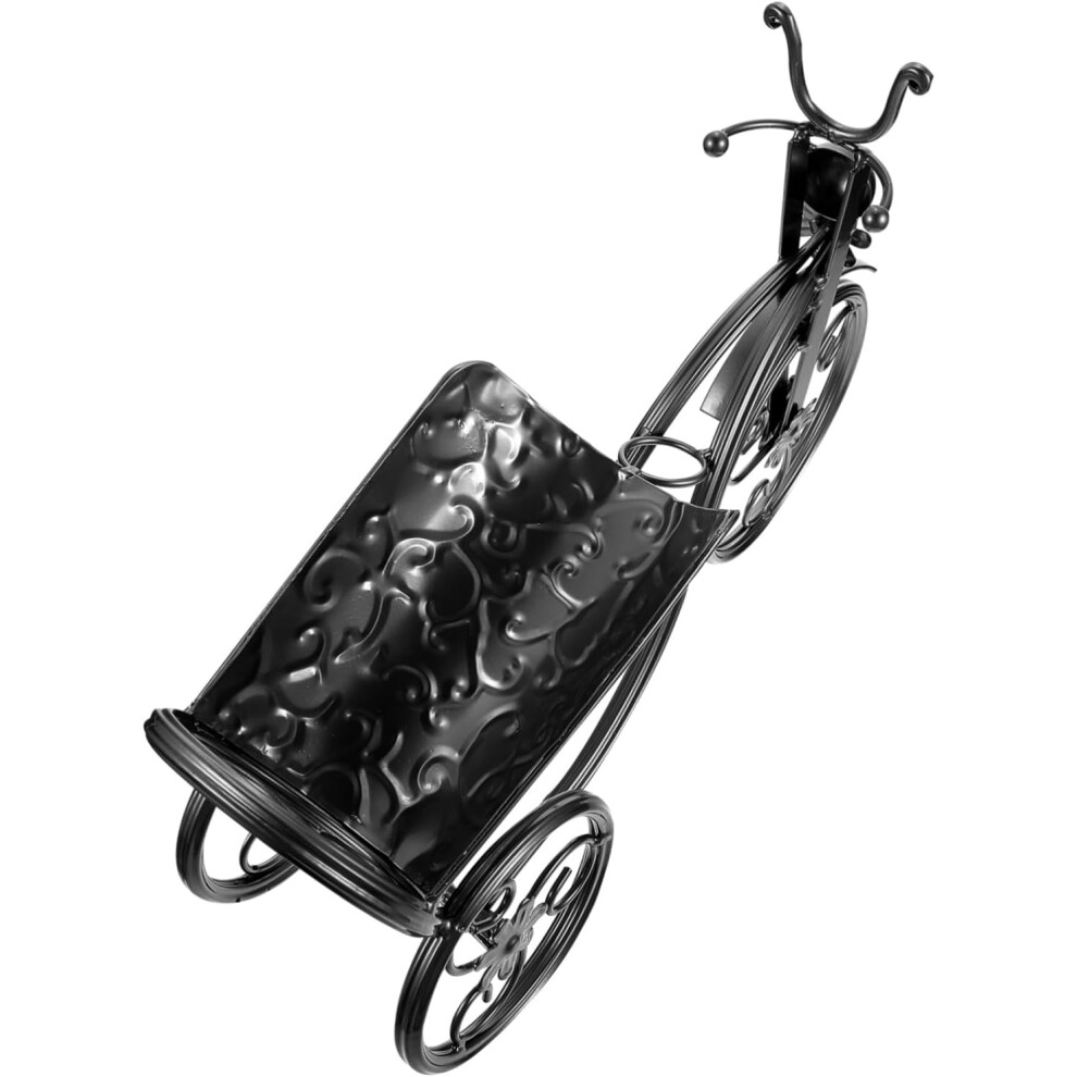 Casier à vin métallique élégant en forme de vélo, 1 pièce, support de rangement pour présentation de vin rouge