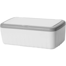 Boîte à mouchoirs humides rectangulaire en plastique de grande capacité avec couvercle