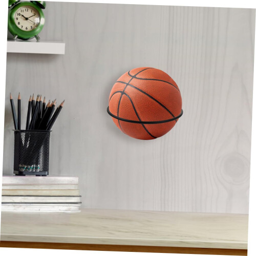 Support de rangement mural pour ballons de basket, 2 pièces, support de présentation pour ballons, construction en fer durable 1