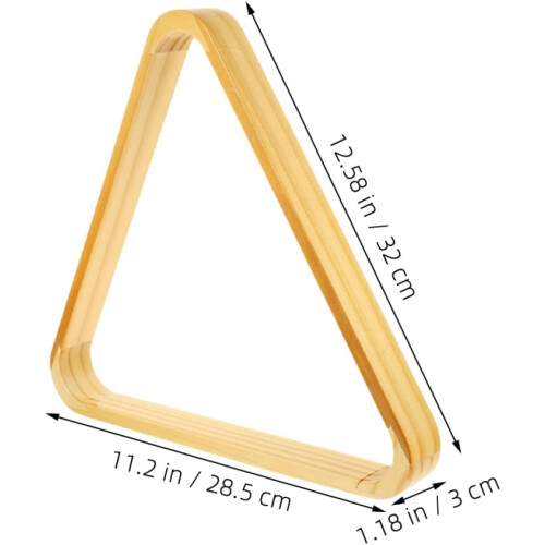 Support triangulaire de billard en bois, accessoire de billard polyvalent pour plusieurs jeux de billard, facile à utiliser 1