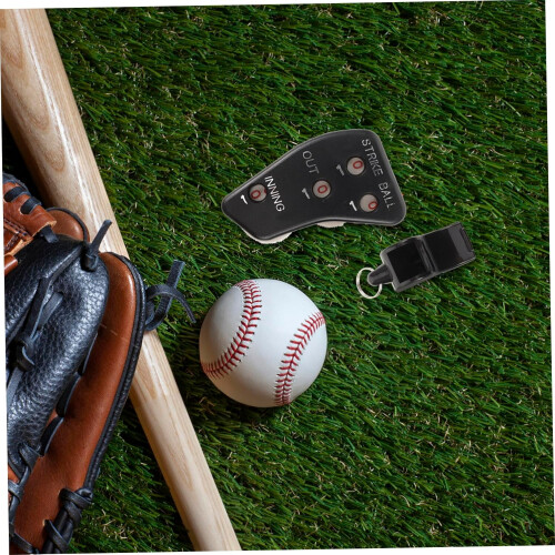 Ensemble pratique de clickers pour arbitres : sifflet compteur de points de baseball pour équipement d'arbitrage réutilisable 1