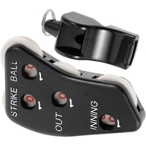 Ensemble pratique de clickers pour arbitres : sifflet compteur de points de baseball pour équipement d'arbitrage réutilisable