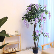 Garden Sanctuary Artificial Wisteria Tree Indoor Plants in Pot, 120CM