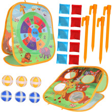 Jeu de sacs de haricots en forme d'animaux, jeux de lancer de sacs de haricots pour garçons et filles, jeux d'assise pour