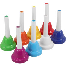 Ensemble de 8 clochettes musicales, jouets musicaux, jouets de sport, sonnette d'alarme, clochette de mariage, jouets musicaux éducatifs