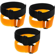 Lot de 6 sangles de fixation pour filet de football, attaches de câble, crochets de câble