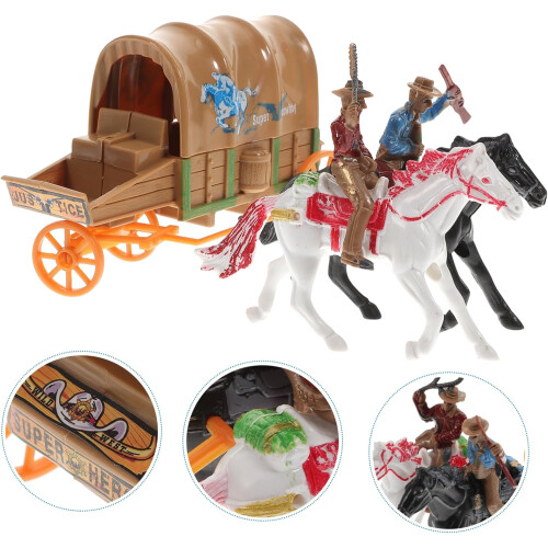 1 ensemble de décorations de calèche modèle western 2