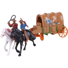 1 ensemble de décorations de figurines de cow-boy western, décorations de cow-boy miniatures western, cheval westerncor
