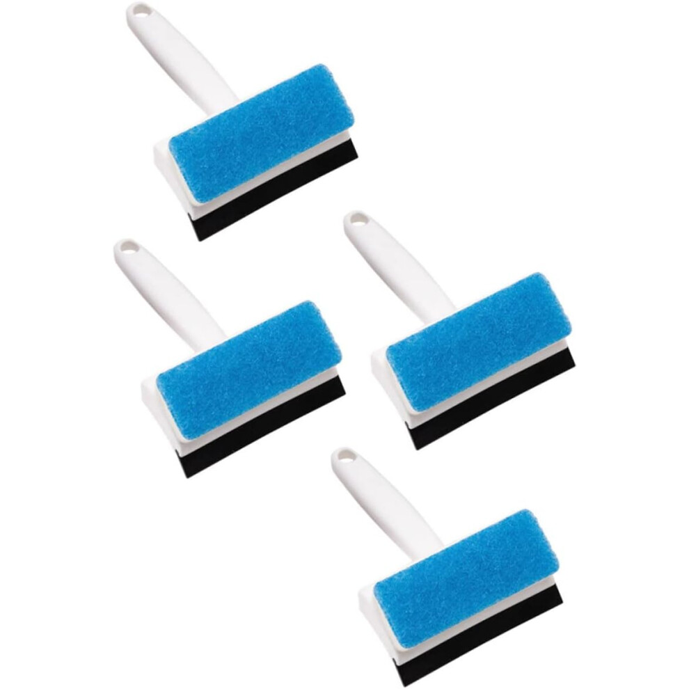 Ensemble de brosses de nettoyage pour salle de bain, carrelage mural, fenêtre, miroir, conception robuste à double face pour une utilisation durable