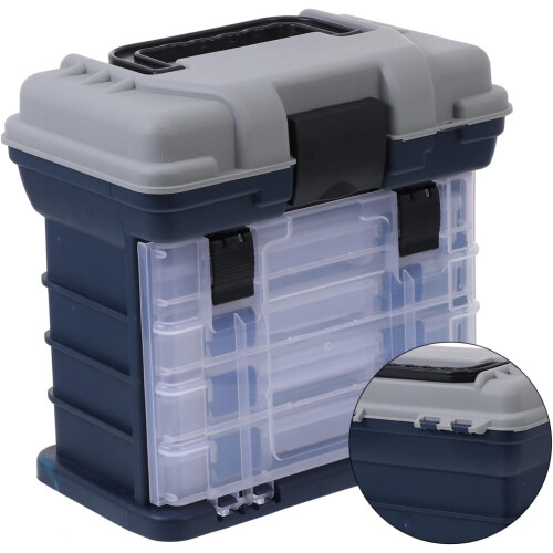 Boîte de rangement verrouillable et durable pour appâts de pêche 2