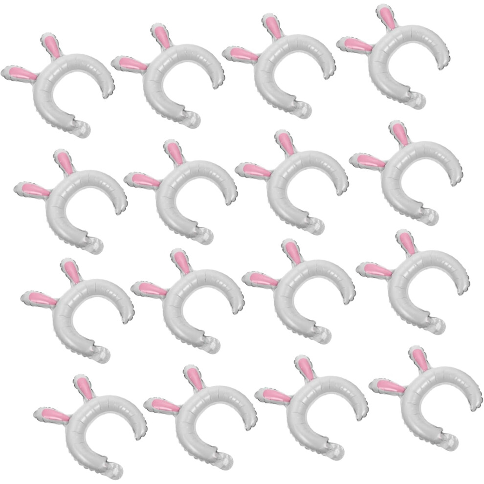 Lot de 50 bandeaux gonflables en aluminium avec ballons en forme d'animaux, réutilisables, avec pompe électrique et support en aluminium