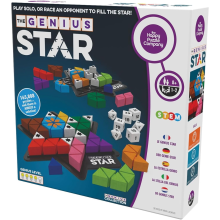 The Happy Puzzle Company The Genius Star Game - 165,000+ Puzzle Challenges for a Fun Family Board Game Night - Logic Pu
