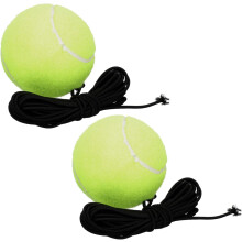 Lot de 2 raquettes de tennis gonflables en caoutchouc pour entraînement au tennis, housse en laine confortable
