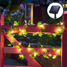 Smart Solar Ivy Firefly Solar String Lights 50 LED White Warm 5m