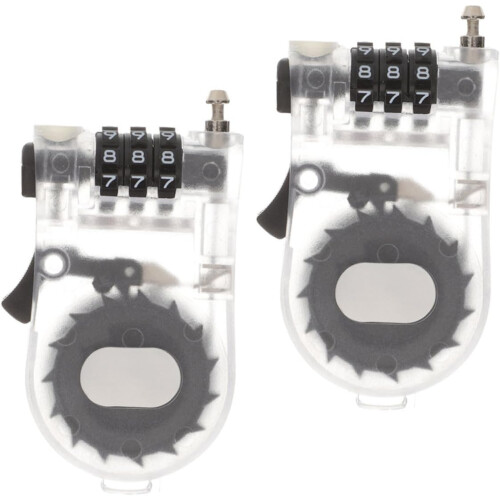 Lot de 2 antivols de snowboard multifonctions et portables
