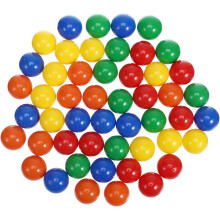 Lot de 50 boules de tombola, couleurs assorties, boules en plastique de 3 cm