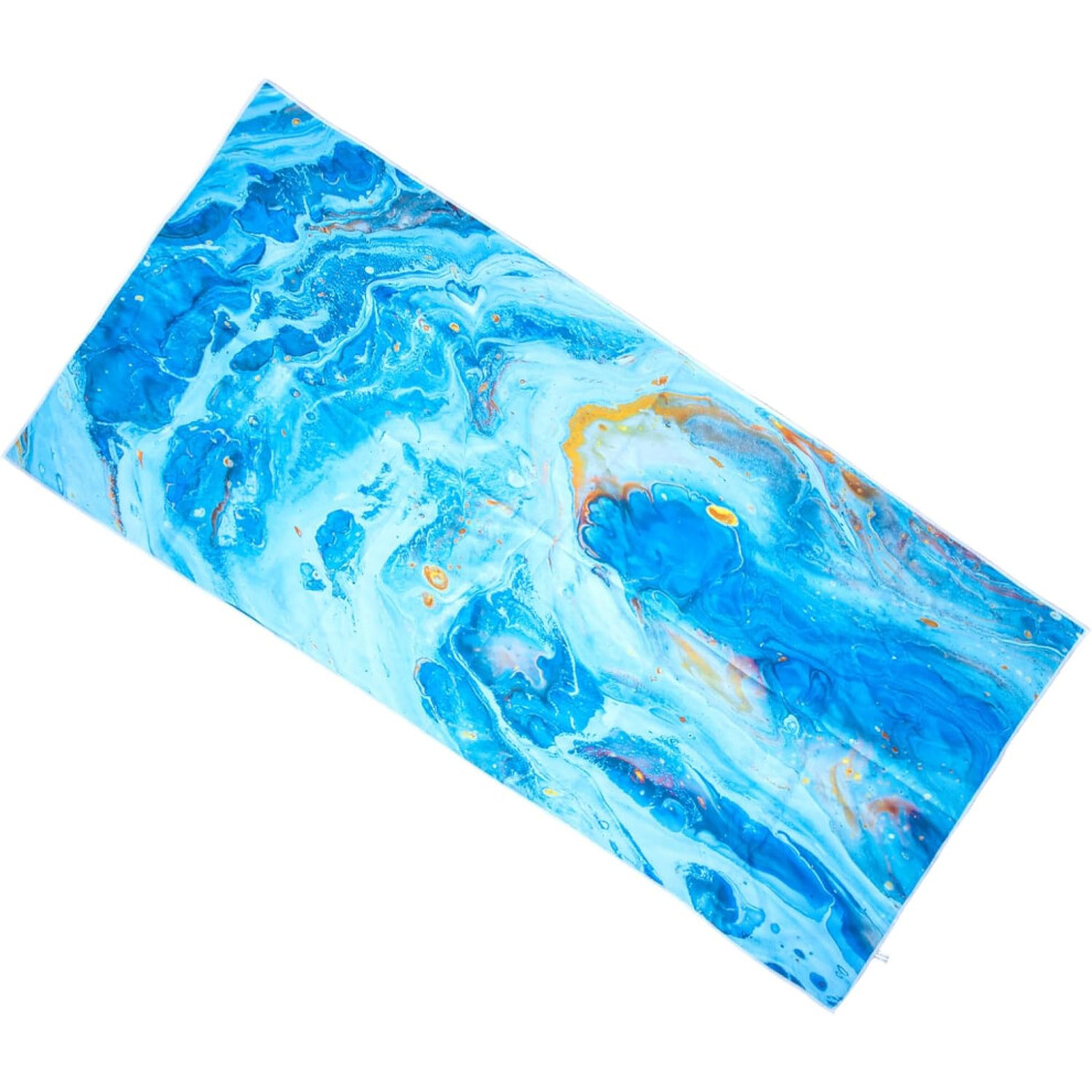 Serviette de plage en microfibre à séchage rapide, serviette de piscine confortable pour les voyages et la maison