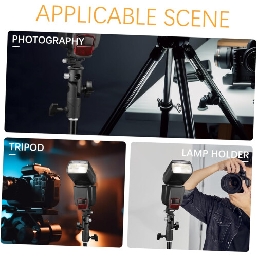 Support parapluie pour flash de type E avec support pivotant pour flash, support d'éclairage photographique polyvalent idéal 1