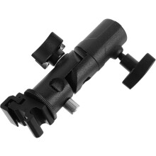 Support parapluie pour flash de type E avec support pivotant pour flash, support d'éclairage photographique polyvalent idéal