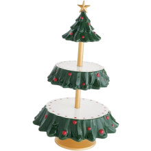 Présentoir de table à collation élégant, assiette de rangement pour aliments, plateau de fruits secs, plateau de service de bonbons pour Noël