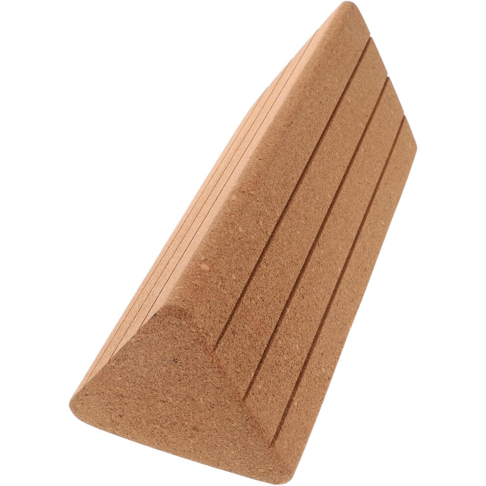 Bloc de yoga triangulaire en liège haute densité, briques en mousse souple pour accessoires de méditation