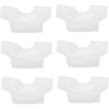 Lot de 6 t-shirts ours blancs doux et confortables, imprimés par sublimation, pour peluches, accessoires de poupée, costumes pour bébé