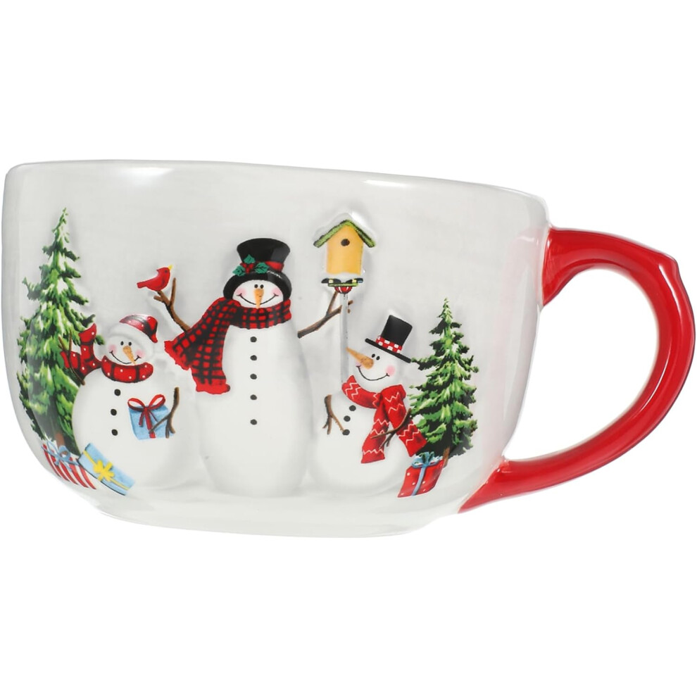 Tasse de Noël en céramique 550 ml, tasse fantaisie sur le thème de Noël pour café, soupe, eau