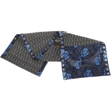 Tissu de remplacement pour chaise longue de patio, tissu de réparation pour chaise de jardin, tissu imprimé de fleurs bleues, confortable et durable