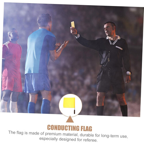 Drapeau de couleur, drapeau de circulation, drapeau à main levée, drapeau de sécurité de match, drapeaux d'arbitre, drapeau 2