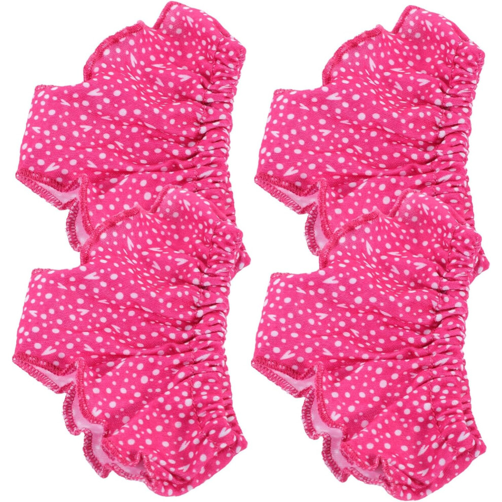 Lot de 4 mini-accessoires pour vêtements de poupée, sous-vêtements, culottes, mini-shorts, accessoires pour poupées, sous-vêtements, Rosy