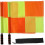 Drapeau d'arbitre Drapeaux d'arbitre 2 pièces Drapeaux de signalisation de sécurité pour l'entraînement Drapeaux de conduite Commandant de course 1