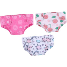 Lot de 3 sous-vêtements lavables pour poupées, culottes, jeux de rôle, déguisements