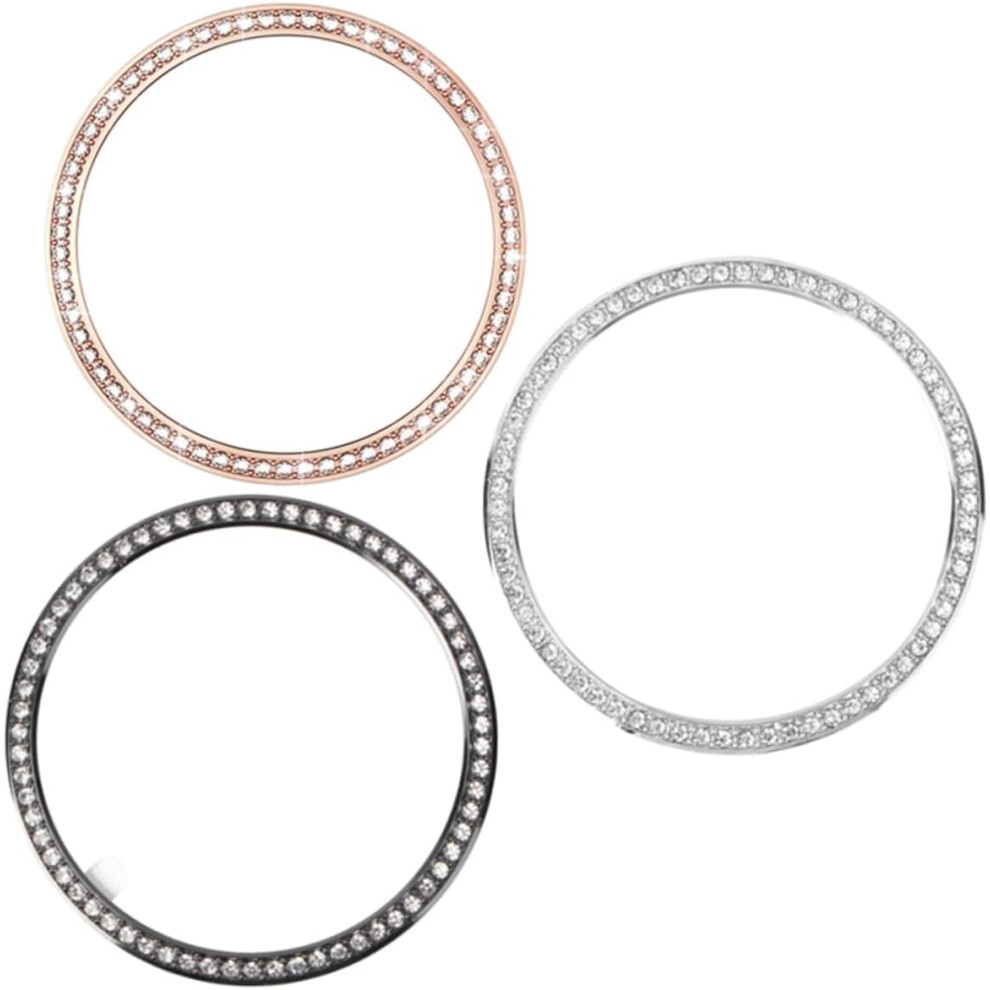 Lunette de montre en métal avec diamants, ajustement facile, installation facile, bague de protection anti-rayures